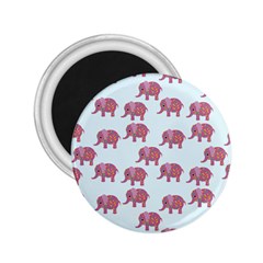 Pink Flower Elephant 2 25  Magnets by snowwhitegirl