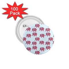 Pink Flower Elephant 1 75  Buttons (100 Pack)  by snowwhitegirl