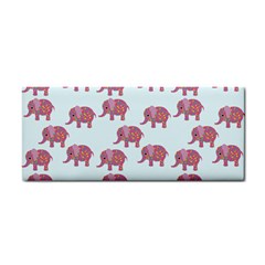 Pink Flower Elephant Hand Towel by snowwhitegirl