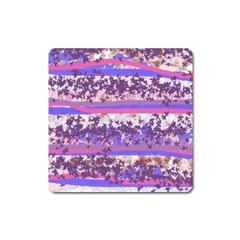 Abstract Pastel Pink Blue Square Magnet