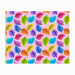 Colorful Leaves Small Glasses Cloth (2-side) by snowwhitegirl