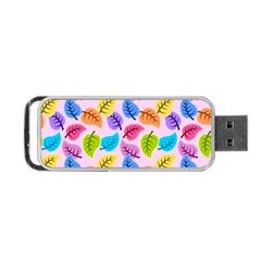 Colorful Leaves Portable Usb Flash (two Sides)