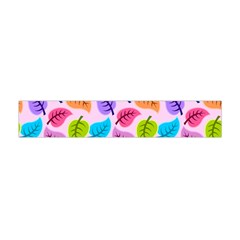 Colorful Leaves Flano Scarf (mini)