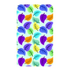 Colorful Leaves Blue Memory Card Reader (rectangular)