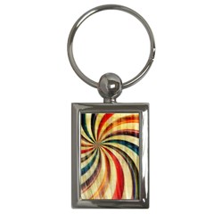 Abstract Rainbow Swirl Key Chains (rectangle)  by snowwhitegirl