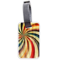 Abstract Rainbow Swirl Luggage Tags (two Sides) by snowwhitegirl