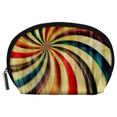 Abstract Rainbow Swirl Accessory Pouch (large) by snowwhitegirl