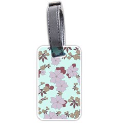 Vintage Floral Lilac Pattern Luggage Tags (one Side)  by snowwhitegirl
