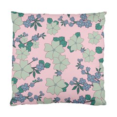 Vintage Floral Lilac Pattern Pink Standard Cushion Case (two Sides) by snowwhitegirl