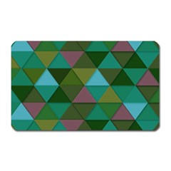 Green Geometric Magnet (rectangular)