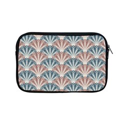 Vintage Scallop Blue Red Pattern Apple Macbook Pro 13  Zipper Case by snowwhitegirl