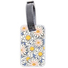 Vintage White Flowers Luggage Tags (two Sides) by snowwhitegirl