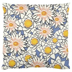 Vintage White Flowers Standard Flano Cushion Case (two Sides) by snowwhitegirl