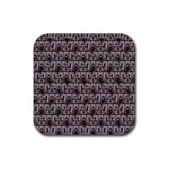 Gothic Church Pattern Rubber Coaster (Square) 