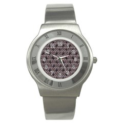 Gothic Church Pattern Stainless Steel Watch