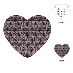 Gothic Church Pattern Playing Cards (Heart)