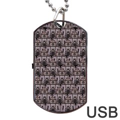 Gothic Church Pattern Dog Tag USB Flash (Two Sides)