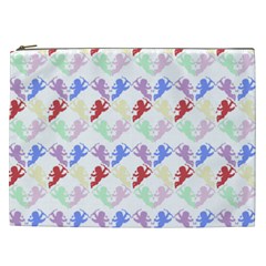 Colorful Cherubs White Cosmetic Bag (xxl) by snowwhitegirl