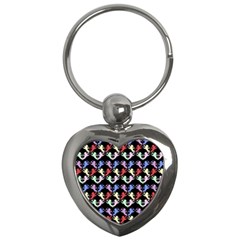 Colorful Cherubs Black Key Chains (Heart) 