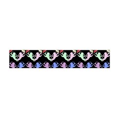 Colorful Cherubs Black Flano Scarf (Mini)