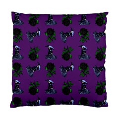 Gothic Girl Rose Purple Pattern Standard Cushion Case (one Side) by snowwhitegirl