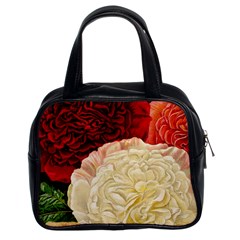 Vintage Carnation Flowers Classic Handbag (two Sides)