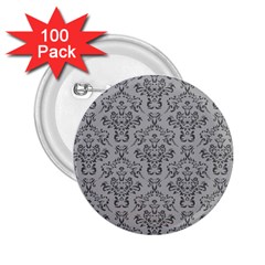 Victorian Paisley Grey 2 25  Buttons (100 Pack)  by snowwhitegirl