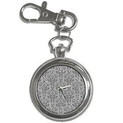 Victorian Paisley Grey Key Chain Watches by snowwhitegirl