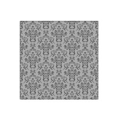 Victorian Paisley Grey Satin Bandana Scarf