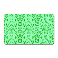 Victorian Paisley Green Magnet (rectangular)