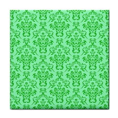 Victorian Paisley Green Face Towel by snowwhitegirl