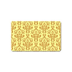 Victorian Paisley Yellow Magnet (name Card)