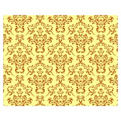 Victorian Paisley Yellow Double Sided Flano Blanket (medium)  by snowwhitegirl