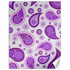 Retro Paisley Purple Canvas 18  X 24 