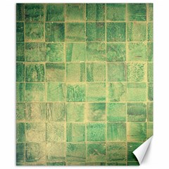 Abstract Green Tile Canvas 8  X 10  by snowwhitegirl