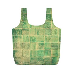 Abstract Green Tile Full Print Recycle Bag (m) by snowwhitegirl