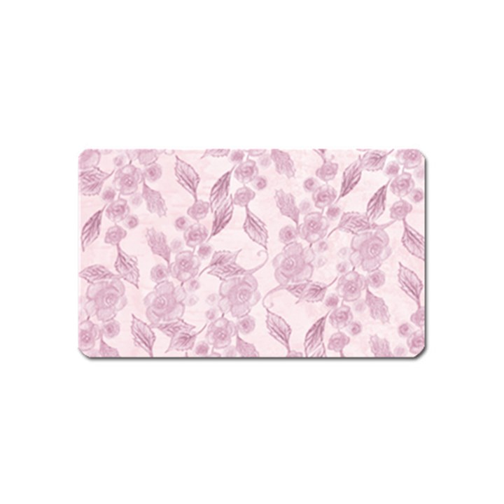 Pink Floral Magnet (Name Card)