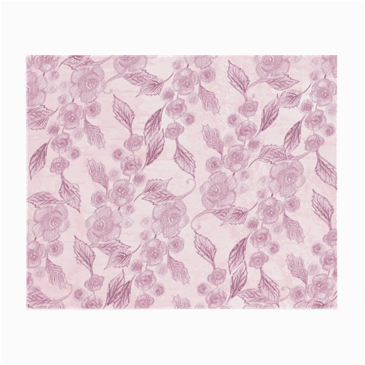 Pink Floral Small Glasses Cloth (2-Side)