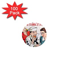 Retro Sailor Eating Cookie 1  Mini Magnets (100 Pack)  by snowwhitegirl