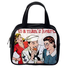 Retro Sailor Eating Cookie Classic Handbag (one Side) by snowwhitegirl