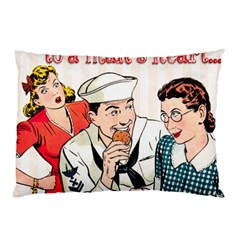 Retro Sailor Eating Cookie Pillow Case (two Sides) by snowwhitegirl