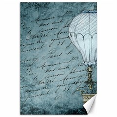 Vintage Hot Air Balloon Lettter Canvas 12  x 18 