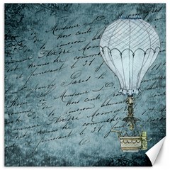 Vintage Hot Air Balloon Lettter Canvas 20  X 20 