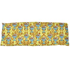 Paisley Yellow Sundaes Body Pillow Case (dakimakura) by snowwhitegirl