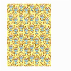 Paisley Yellow Sundaes Large Garden Flag (two Sides)