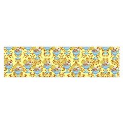 Paisley Yellow Sundaes Satin Scarf (oblong) by snowwhitegirl