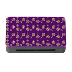 Victorian Crosses Purple Memory Card Reader With Cf by snowwhitegirl