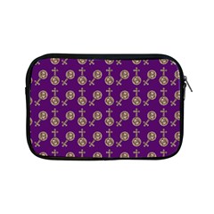 Victorian Crosses Purple Apple Ipad Mini Zipper Cases by snowwhitegirl