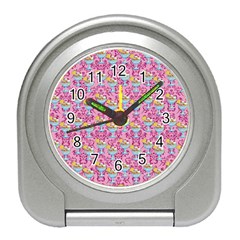 Paisley Pink Sundaes Travel Alarm Clock