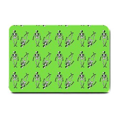 Skeleton Green Small Doormat 